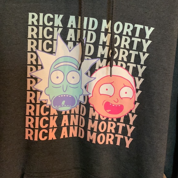 Rick and morty unisex hoody sweatshirt large nwot - Picture 2 of 6